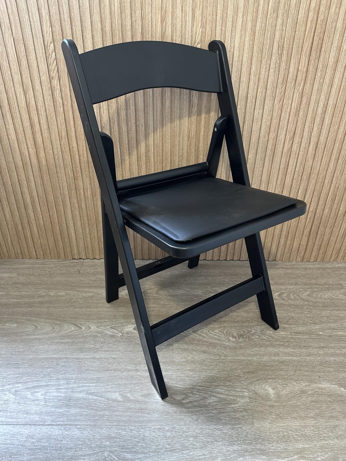 Chaise pliante noire